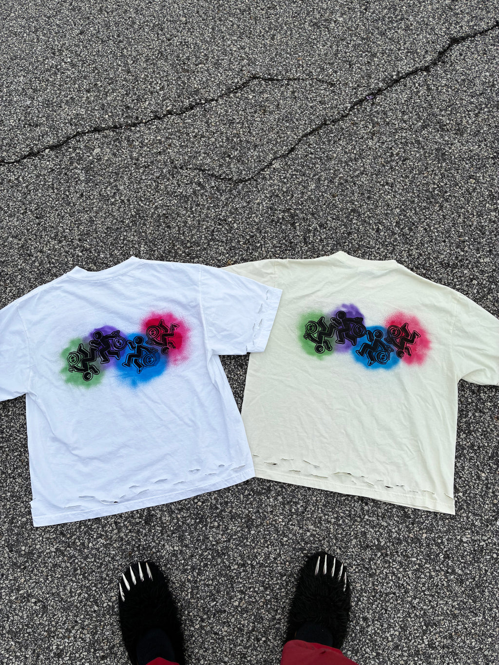 DISTRESSED STAY DOWN BE PATIENT TEE