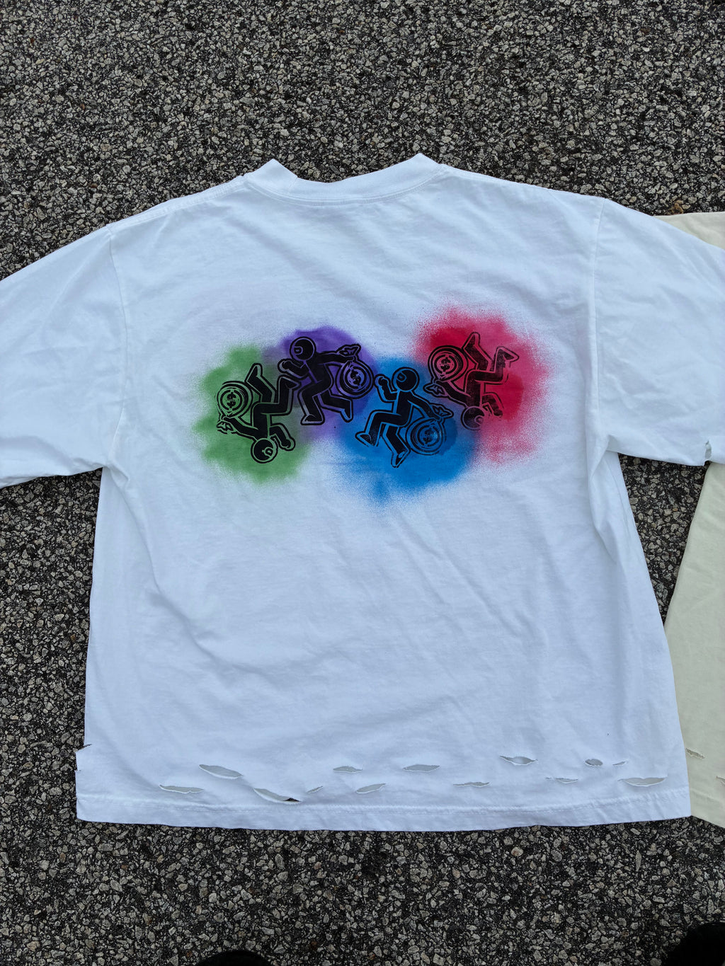 DISTRESSED STAY DOWN BE PATIENT TEE
