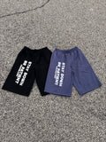 STAY DOWN BE PATIENT BAGGY SHORTS